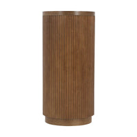 Console étroite d'entrée moderne - Table de canapé mince avec étagère ouverte et grain de bois élégant, table de couloir multifonctionnelle