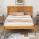 Lit plateforme en bois double avec tête de lit classique Rembourré Cadre de lit pour chambre à coucher, aucun sommier tapissier requis, assemblage facile