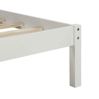 Lit plateforme en bois double avec tête de lit classique Rembourré Cadre de lit pour chambre à coucher, aucun sommier tapissier requis, assemblage facile