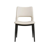 Lot de 2 chaises de salle à manger modernes minimalistes en cuir PU