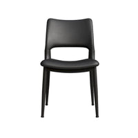 Lot de 2 chaises de salle à manger modernes minimalistes en cuir PU