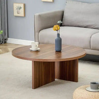Table basse ronde polyvalente en MDF