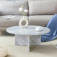 Table basse ronde polyvalente en MDF
