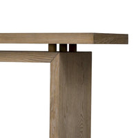 Console flottante de 59 pouces avec placage en frêne