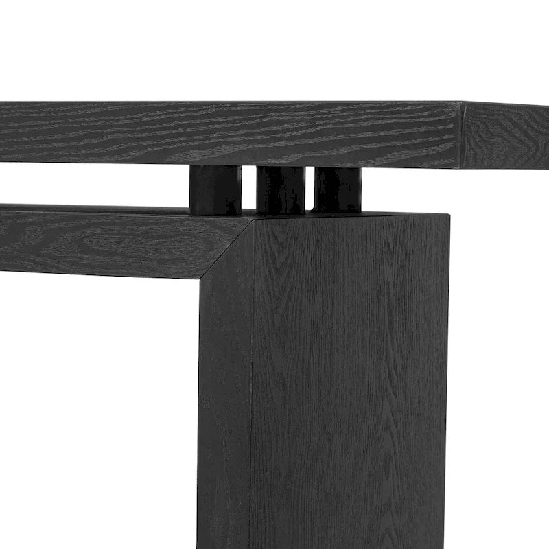 Console flottante de 59 pouces avec placage en frêne