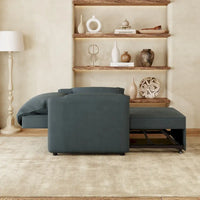 Canapé-lit convertible Roomfitters, fauteuil-lit 3 en 1 avec dossier réglable et coussins épais, structure en lin
