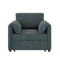 Canapé-lit convertible Roomfitters, fauteuil-lit 3 en 1 avec dossier réglable et coussins épais, structure en lin