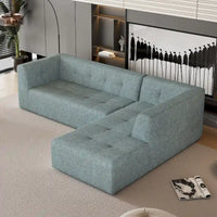 Ensemble Canapé Sectionnel Modulable Forme L pour Salon Moderne Minimaliste, Canapés Rembourrés Assise Profonde