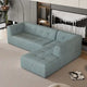 Ensemble Canapé Sectionnel Modulable Forme L pour Salon Moderne Minimaliste, Canapés Rembourrés Assise Profonde