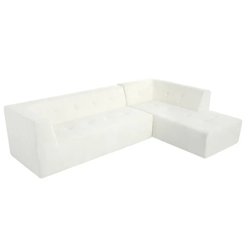 Ensemble Canapé Sectionnel Modulable Forme L pour Salon Moderne Minimaliste, Canapés Rembourrés Assise Profonde