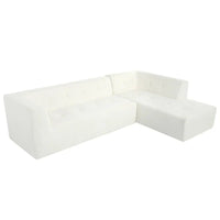 Ensemble Canapé Sectionnel Modulable Forme L pour Salon Moderne Minimaliste, Canapés Rembourrés Assise Profonde