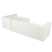 Ensemble Canapé Sectionnel Modulable Forme L pour Salon Moderne Minimaliste, Canapés Rembourrés Assise Profonde