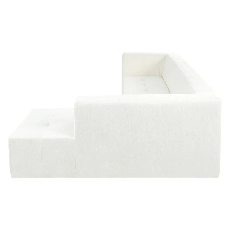 Ensemble Canapé Sectionnel Modulable Forme L pour Salon Moderne Minimaliste, Canapés Rembourrés Assise Profonde