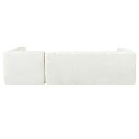 Ensemble Canapé Sectionnel Modulable Forme L pour Salon Moderne Minimaliste, Canapés Rembourrés Assise Profonde