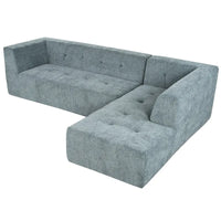 Ensemble Canapé Sectionnel Modulable Forme L pour Salon Moderne Minimaliste, Canapés Rembourrés Assise Profonde