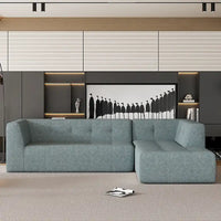 Ensemble Canapé Sectionnel Modulable Forme L pour Salon Moderne Minimaliste, Canapés Rembourrés Assise Profonde