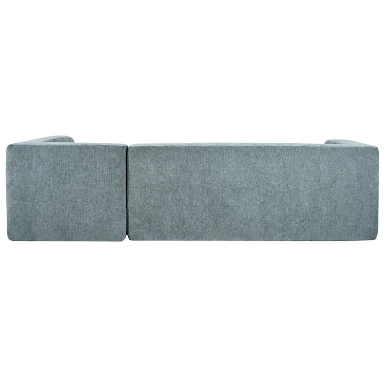 Ensemble Canapé Sectionnel Modulable Forme L pour Salon Moderne Minimaliste, Canapés Rembourrés Assise Profonde