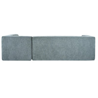 Ensemble Canapé Sectionnel Modulable Forme L pour Salon Moderne Minimaliste, Canapés Rembourrés Assise Profonde