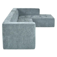 Ensemble Canapé Sectionnel Modulable Forme L pour Salon Moderne Minimaliste, Canapés Rembourrés Assise Profonde