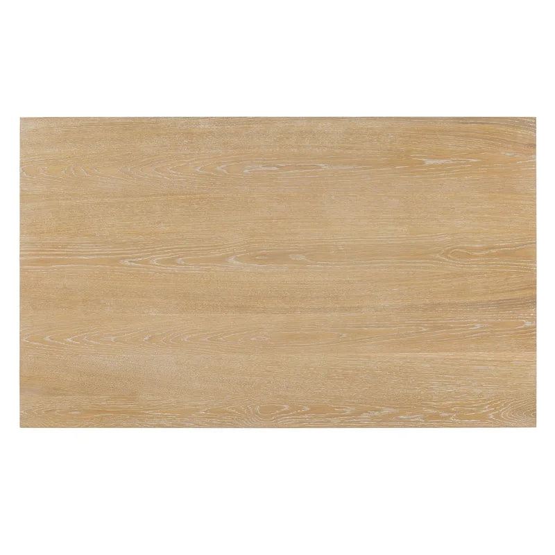 Ensemble de salle à manger 6 pièces, mobilier de cuisine en bois avec table rectangulaire en acacia, 4 chaises et 1 banc
