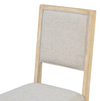 Ensemble de salle à manger 6 pièces, mobilier de cuisine en bois avec table rectangulaire en acacia, 4 chaises et 1 banc
