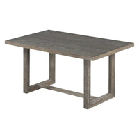 Ensemble de salle à manger 6 pièces, mobilier de cuisine en bois avec table rectangulaire en acacia, 4 chaises et 1 banc