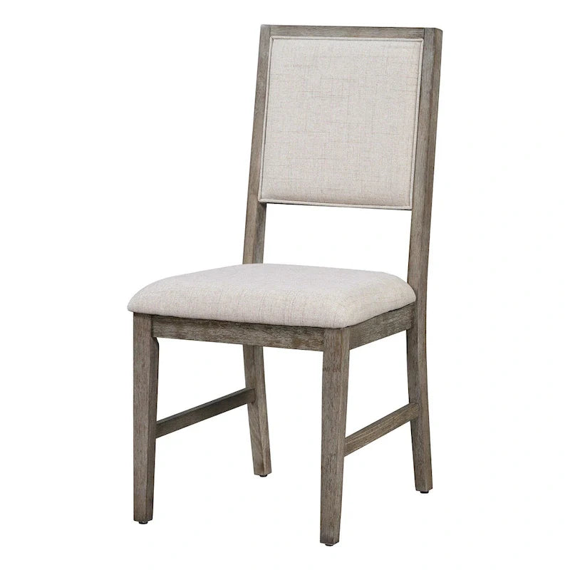 Ensemble de salle à manger 6 pièces, mobilier de cuisine en bois avec table rectangulaire en acacia, 4 chaises et 1 banc