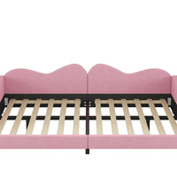 Lit de repos capitonné pleine grandeur, canapé-lit en tissu Sherpa avec dossier en forme de nuage, pas besoin de sommier tapissier, blanc