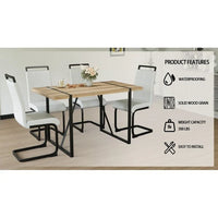 Ensembles table et chaises de cuisine, ensembles table et chaises de salle à manger pour fêtes à domicile avec pieds de table en métal pour salle à manger et cuisine.
