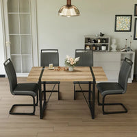 Ensembles table et chaises de cuisine, ensembles table et chaises de salle à manger pour fêtes à domicile avec pieds de table en métal pour salle à manger et cuisine.