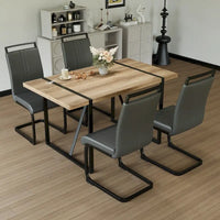 Ensembles table et chaises de cuisine, ensembles table et chaises de salle à manger pour fêtes à domicile avec pieds de table en métal pour salle à manger et cuisine.