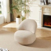 Fauteuil d'appoint de salon avec fonction pivotante