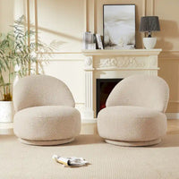 Fauteuil d'appoint de salon avec fonction pivotante