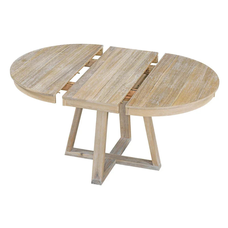 Ensembles de table et chaises de salle à manger multifonctions, ensembles de table de cuisine de ferme avec abattants amovibles et pieds en croix