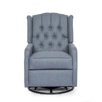 Fauteuil inclinable manuel au design classique Roomfitters avec pivot à 360 degrés, fauteuil de détente relaxant pour salon