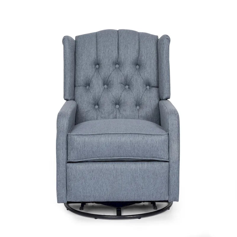 Fauteuil inclinable manuel au design classique Roomfitters avec pivot à 360 degrés, fauteuil de détente relaxant pour salon