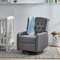 Fauteuil inclinable manuel au design classique Roomfitters avec pivot à 360 degrés, fauteuil de détente relaxant pour salon