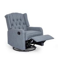Fauteuil inclinable manuel au design classique Roomfitters avec pivot à 360 degrés, fauteuil de détente relaxant pour salon