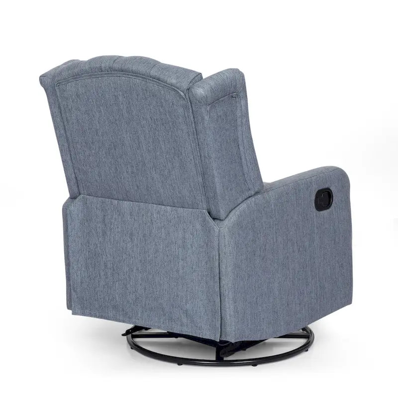 Fauteuil inclinable manuel au design classique Roomfitters avec pivot à 360 degrés, fauteuil de détente relaxant pour salon