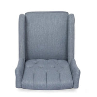 Fauteuil inclinable manuel au design classique Roomfitters avec pivot à 360 degrés, fauteuil de détente relaxant pour salon