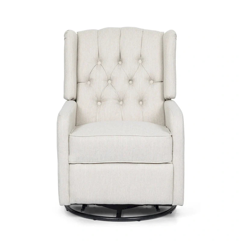 Fauteuil inclinable manuel au design classique Roomfitters avec pivot à 360 degrés, fauteuil de détente relaxant pour salon