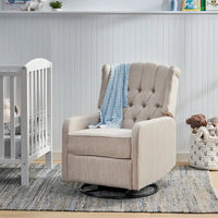 Fauteuil inclinable manuel au design classique Roomfitters avec pivot à 360 degrés, fauteuil de détente relaxant pour salon