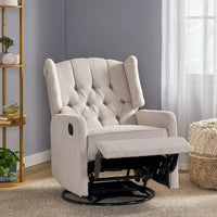 Fauteuil inclinable manuel au design classique Roomfitters avec pivot à 360 degrés, fauteuil de détente relaxant pour salon