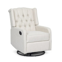 Fauteuil inclinable manuel au design classique Roomfitters avec pivot à 360 degrés, fauteuil de détente relaxant pour salon