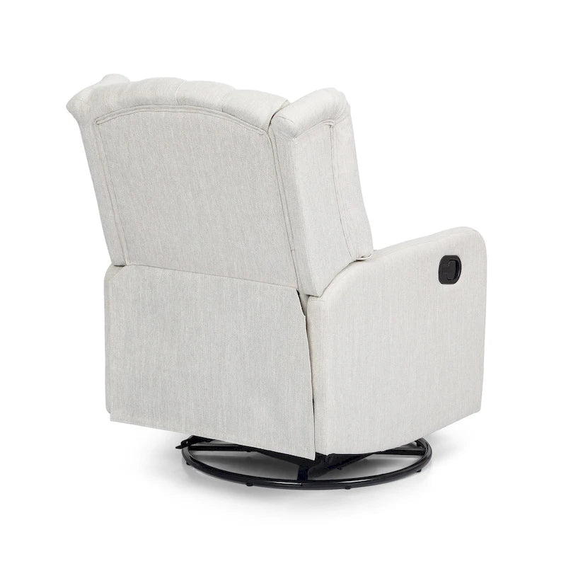 Fauteuil inclinable manuel au design classique Roomfitters avec pivot à 360 degrés, fauteuil de détente relaxant pour salon
