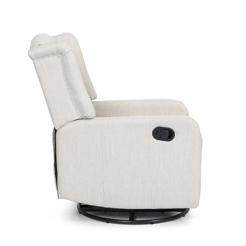 Fauteuil inclinable manuel au design classique Roomfitters avec pivot à 360 degrés, fauteuil de détente relaxant pour salon