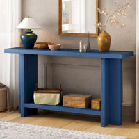 Console de style vintage Roomfitters, placage de frêne avec pieds en T, pour bureau, entrée, couloir, salon