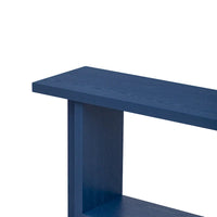 Console de style vintage Roomfitters, placage de frêne avec pieds en T, pour bureau, entrée, couloir, salon