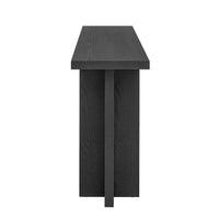 Console de style vintage Roomfitters, placage de frêne avec pieds en T, pour bureau, entrée, couloir, salon