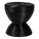 Table d'appoint Tokyo en rotin naturel stratifié - Table sablier au design sculptural, style bohème chic pour le salon